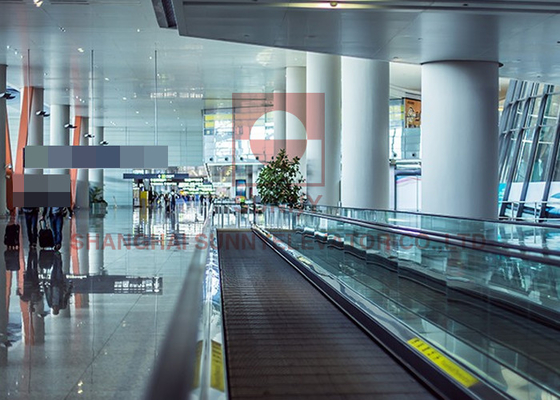 0.5m/S Automatic Walkway Moving Sidewalk Walkway 0 Degree To 12 Degrees