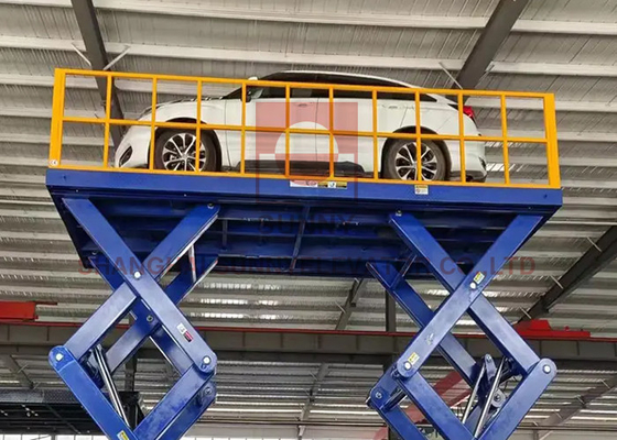 110V-460V Scissor Car Lift Load 3000~7000kg With Hydraulic Driven