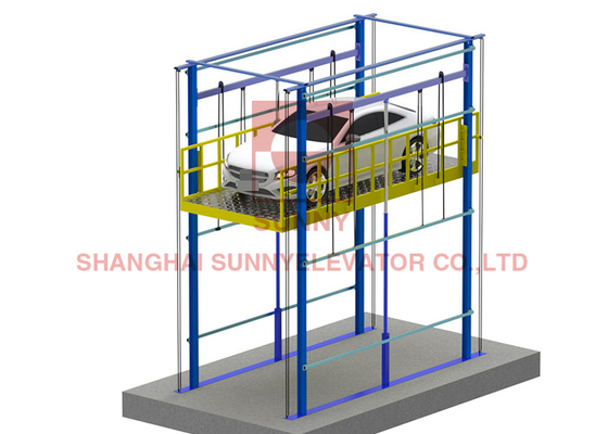 Rail Car Lift For Safe  High Capacity Auto Parking Lift For Low-Rise Buildings