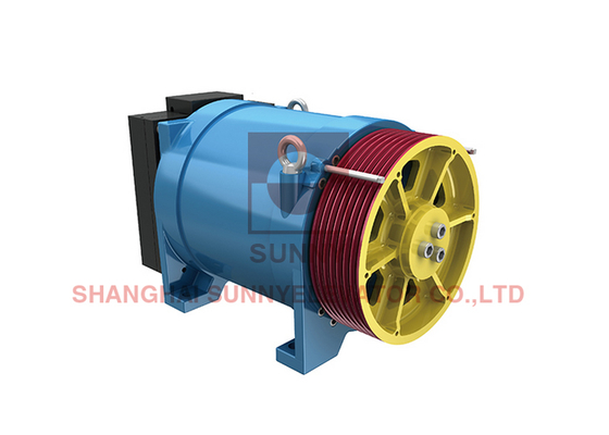 DC110V,2*1.5A Sightseeing Gearless Traction Machine For Machine Rommless Lift
