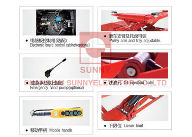 4000kg Load Car Lift Parking System Ultra Thin Pulley Scissor Lift 70s - 90s Lifting Time