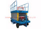 2300kg Load Aerial Work Hand Push Mobile Scissor Lifts Remove Control