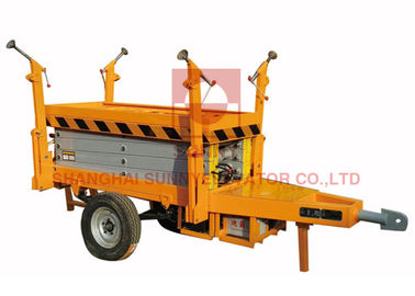 2300kg Load Aerial Work Hand Push Mobile Scissor Lifts Remove Control