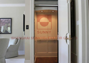 Double Door Apartment 0.3m/S Residential Home Elevators With Deceleration Device