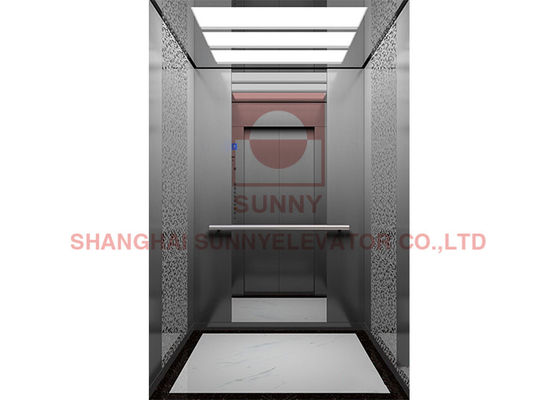 450kg Load Stainless Steel 304 Villa Passenger Elevator with VVVF Control System