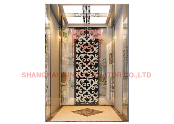 630Kg Hairline Stainless Steel Passenger Elevator Lift For Building