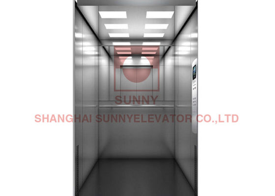 Hairline SS Machine Roomless 630kg Gearless Traction Elevator