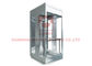 630kg VVVF Wooden Handrail 3C Building Glass Panoramic Elevator