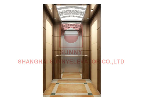 CE AC Drive Indoor Residential Traction Elevator Low Pit Depth