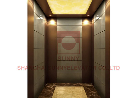 Luxury 2 Floors 2 Stops Villa Elevator Vvvf Door Control 500kg Load