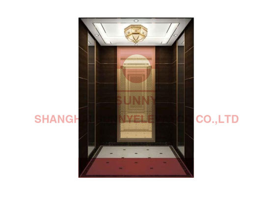 2.0m/S Marble Flooring Residential Home Elevators Vvvf Inverter Driving