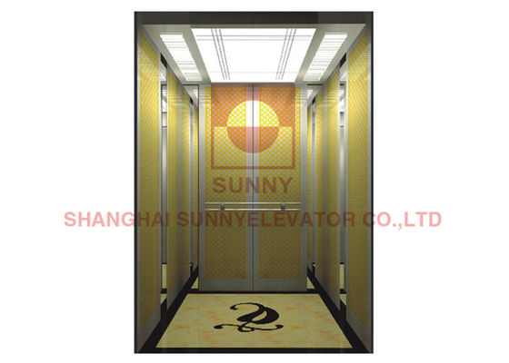 1600kg 2.55m/S Stainless Steel Apartment Building Elevator Passenger