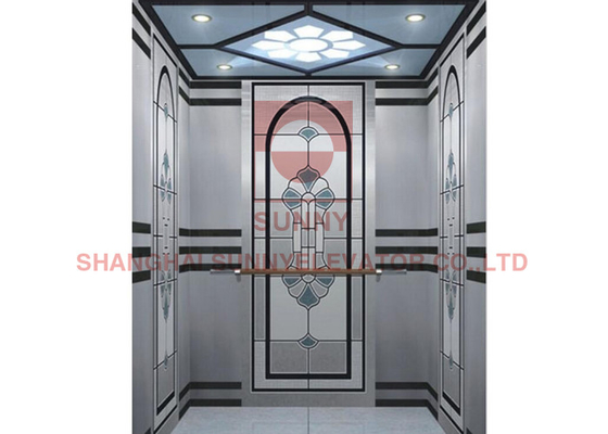 Gearless Motor SUS304 Luxury  Interior Home Elevator With CE Certifications