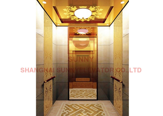 Gearless Motor SUS304 Luxury  Interior Home Elevator With CE Certifications