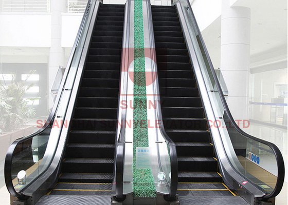 1000MM Aluminum Escalator Step Yellow Demarcation In Shopping Mall