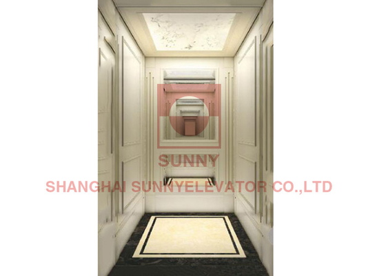 630Kg Panoramic Vvvf Restaurant Elevator lift With Machine Room