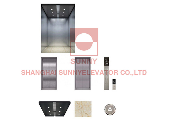 Office Building 630kg  MRL Gearless Passenger Elevator With High Quality