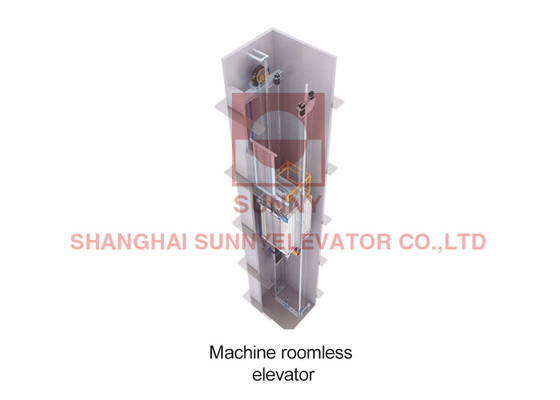 High Speed Machine Roomless Passenger Lift  Full collection control