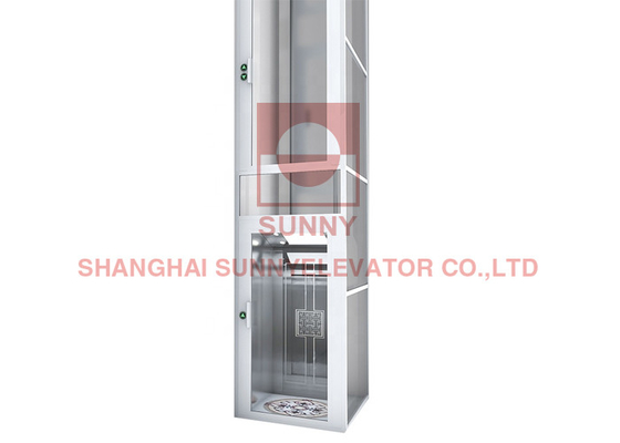 VVVF Indoor MRL  Hydraulic Home Elevator Lift Shalfless , Hydraulic Passenger Elevator