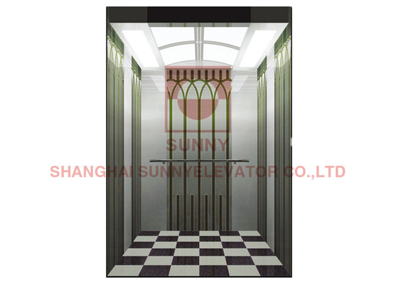 Center Opening Door  Customized Panoramic Home Elevator Lift 1600kg load