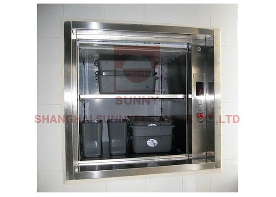 AC VVVF Stainless Steel Dumbwaiter Elevator Mirror Etching Stainless Steel