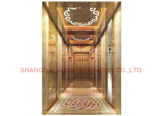 4 Floors Electric 3.0m/S AC Panoramic Home Elevator With Small Machine Room