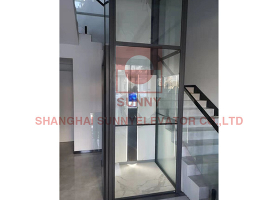 450kg Customized Panoramic Passenger Residential Home Elevator