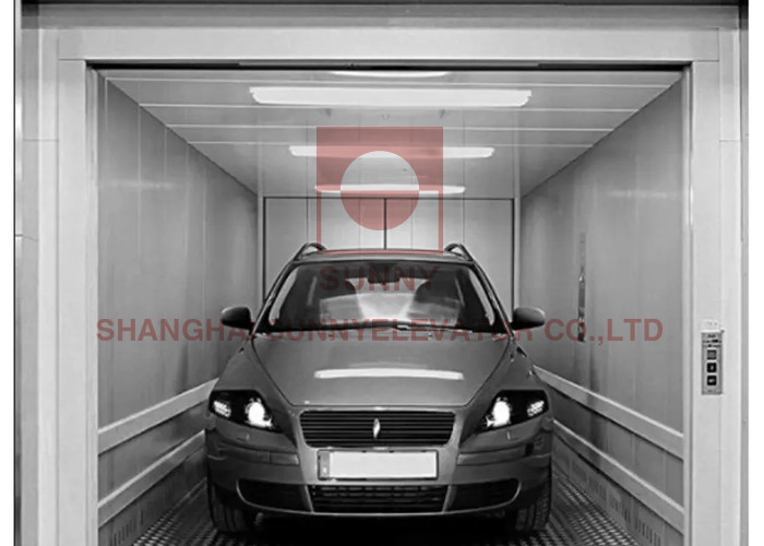 8 Floors Goods Car Elevator 5000KG AC VVVF Drive Slide Guide Rail ...