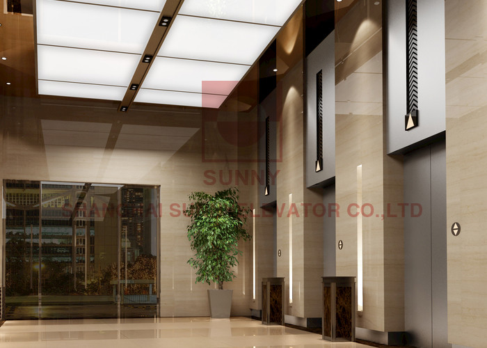 6 Passenger Machine Room Less Lift Stainless Steel Mrl Gearless Elevator