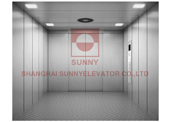 1150kg Load Capacity Freight Elevator with VVVF Inverter Driving System and Machine Room Design