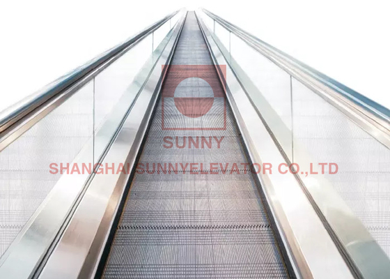 VVVF Drive Plastic Part Moving Sidewalk Escalator For Mall 5.5kw
