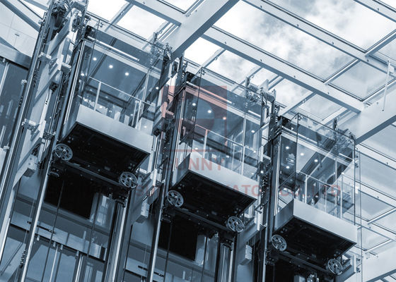 1.75m/S Stainless Steel Machine Room Less Elevator 6 Passenger Lift