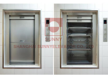 Industrial Dumbwaiter Elevator Open Sliding Door Flexible With Car Design