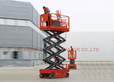 Self Propelled 14M Height Hydraulic Scissor Lifts Auto Parking Lift