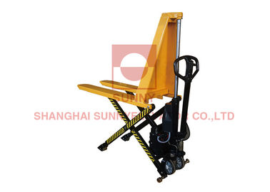 Safe Single Cylinder 1 Ton High Lift Scissor Truck With Electric Motor