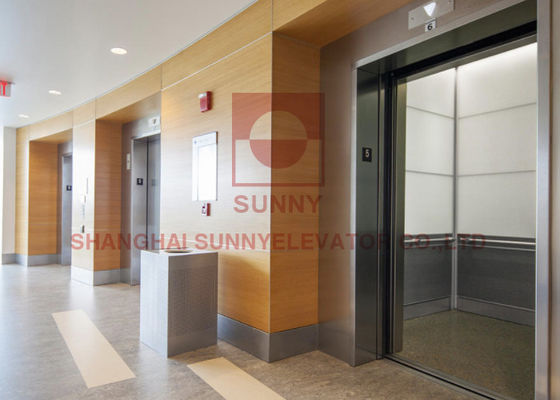 Center Opening 800kg 1.75m/S Bed Stretcher Hospital Elevator Lift