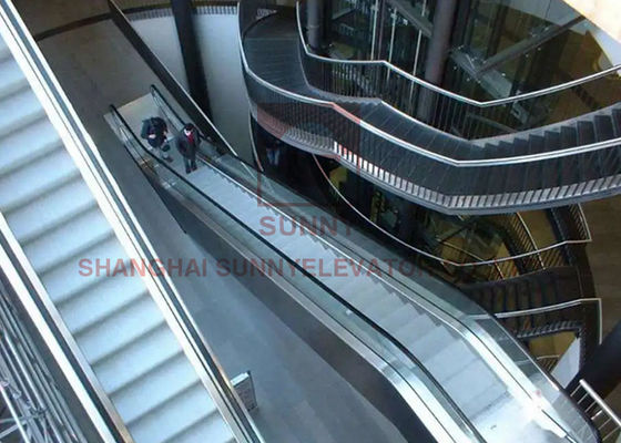 Three Cascade  Vvvf Commercial Stair Escalator Steel 304 Structure