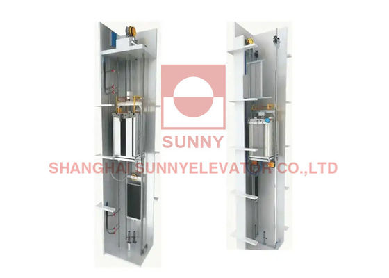 Villa Mirror Etching Machine Room Less Elevator Lift With Elevator Door Switch