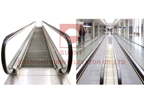 Shopping Mall Stainless Steel Escalator Step Moving Walkway With Handrail Bracket