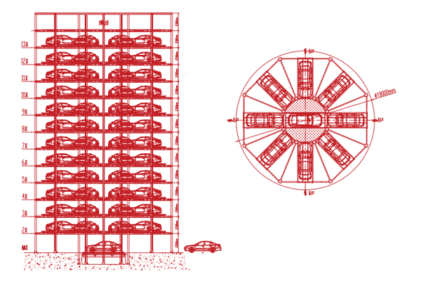 Intelligent Vertical Rotary Parking System Mutrade Rotating Equipment
