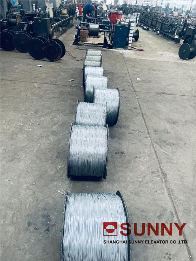 Traction Elevator Machine Ropes Elevator Steel 6x19 Large Diameter Wire Ropes for Traction Machine Parts